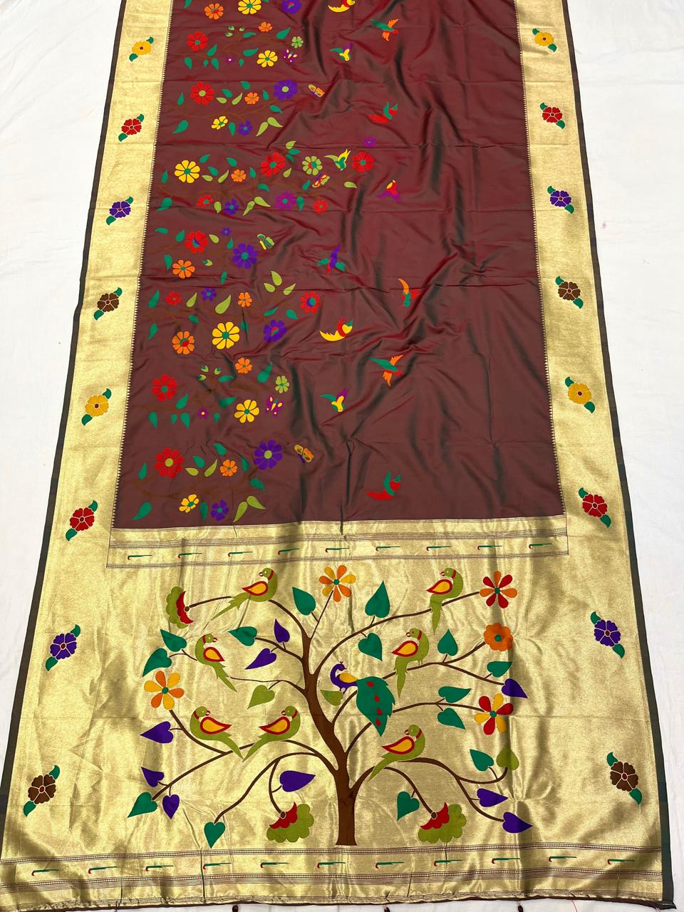 Half Allover Paithani