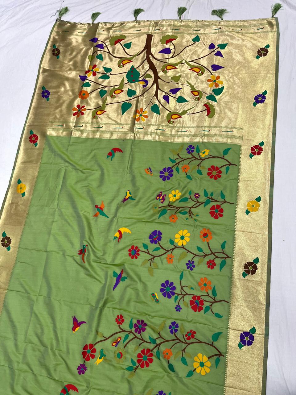 Half Allover Paithani