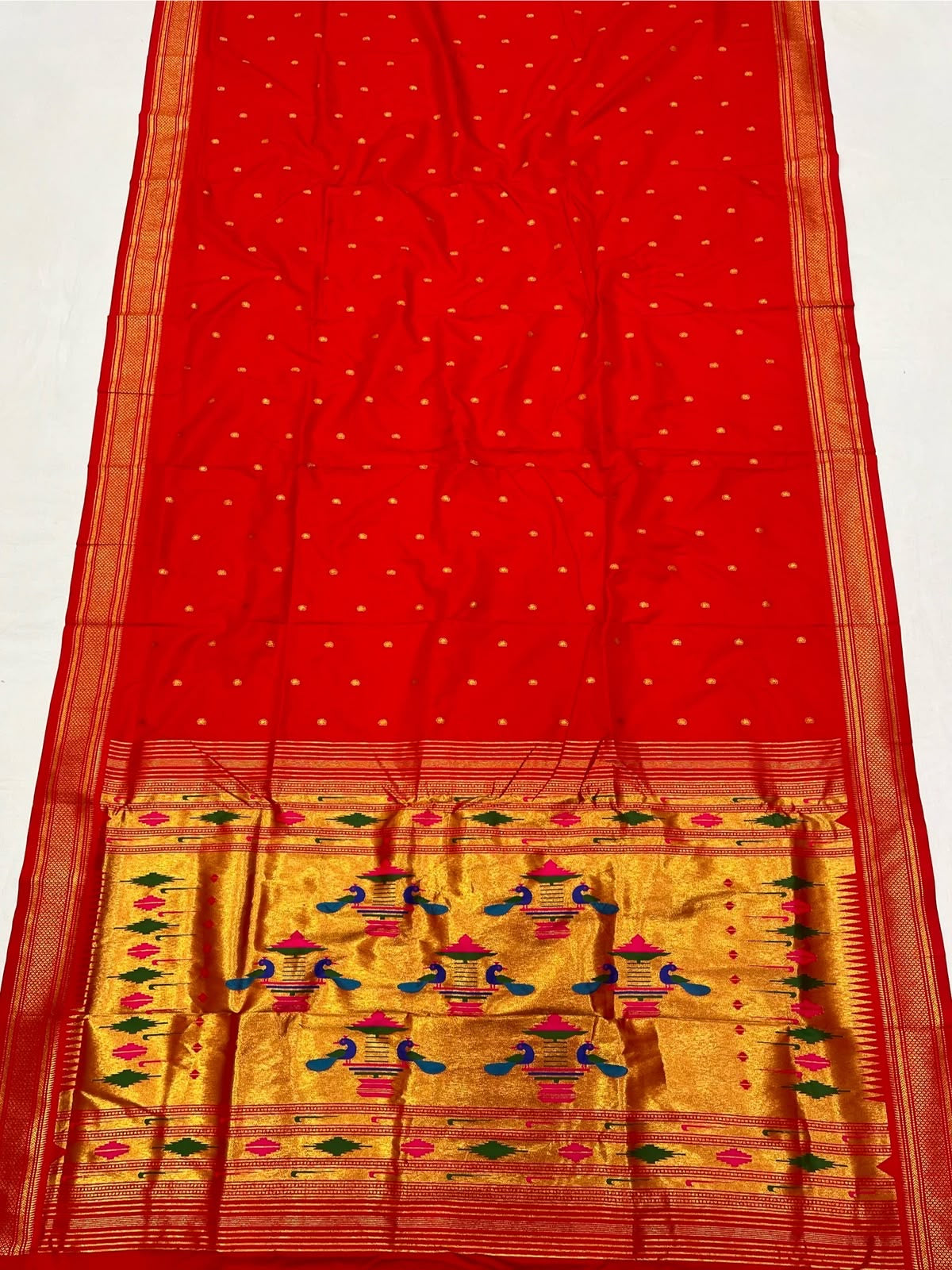 Double Pallu Saree Soft Silk