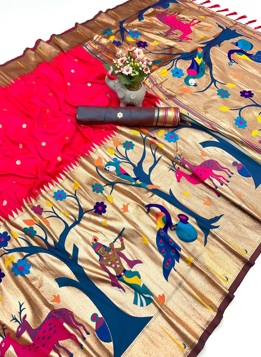 Krishna Paithani Saree