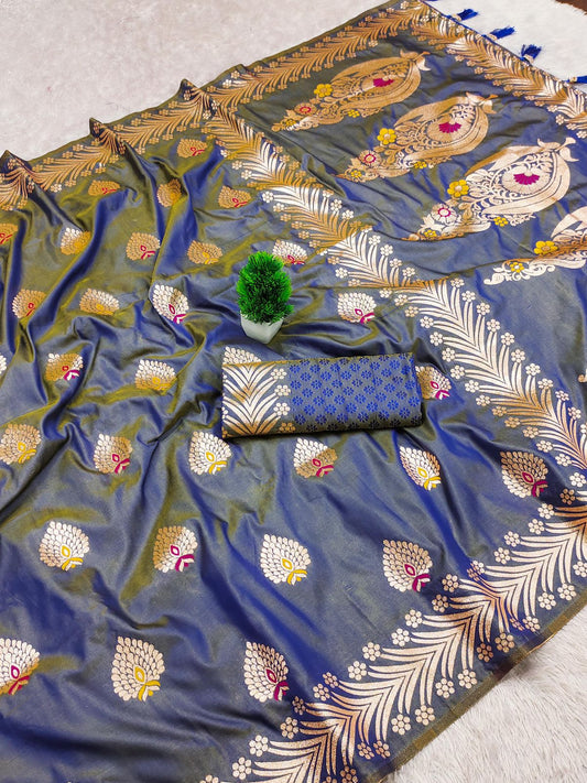 Kajal Soft Silk Banarasi Saree