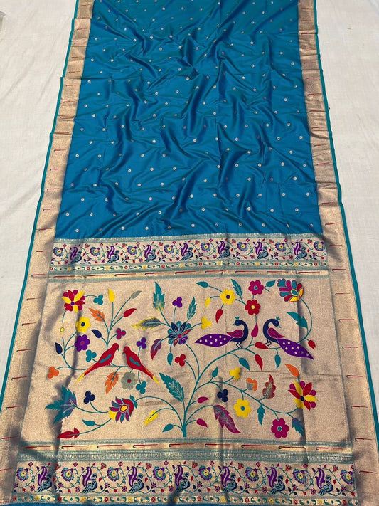 Muniya paithani saree