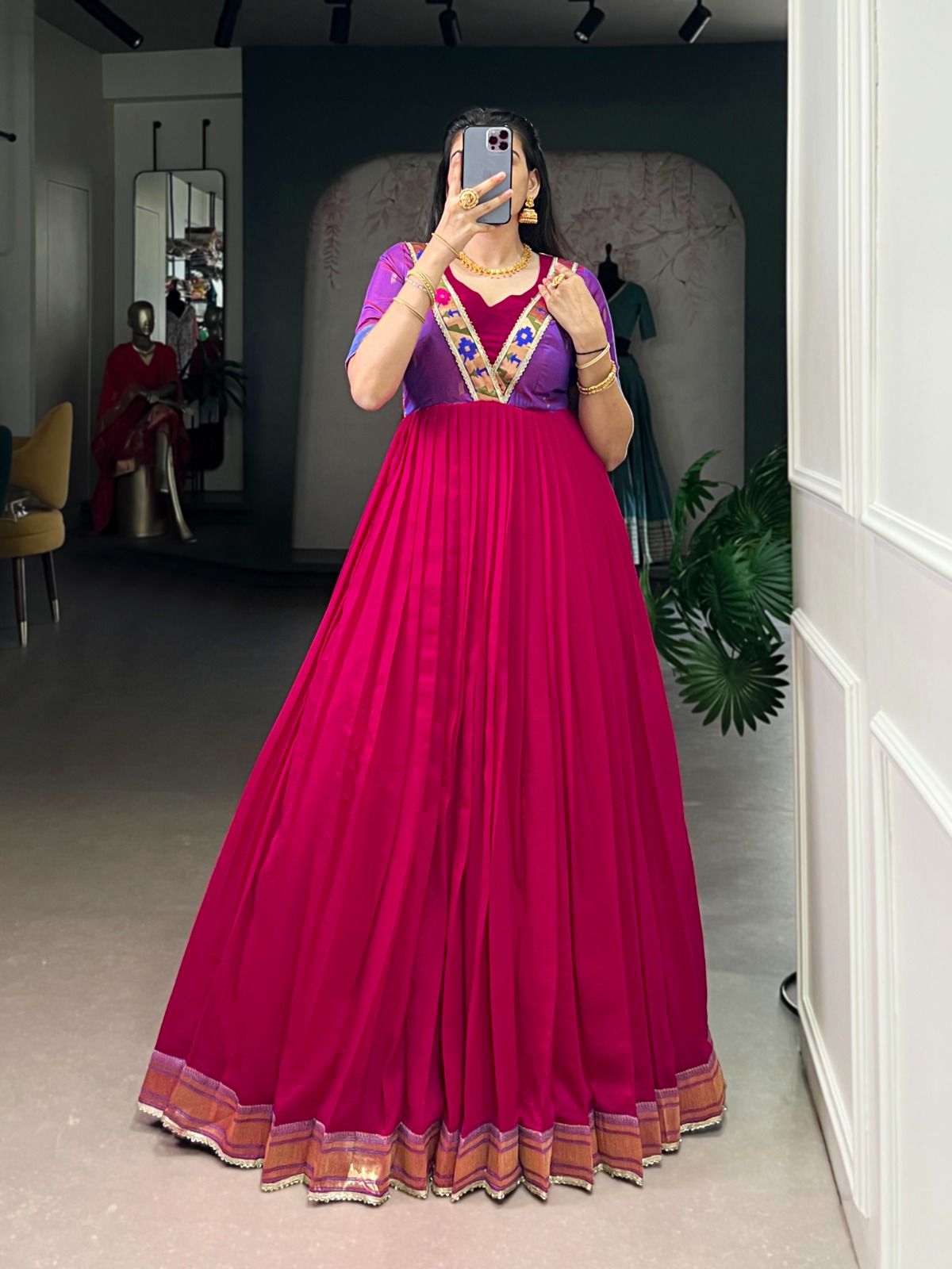 Paithani Long Dress