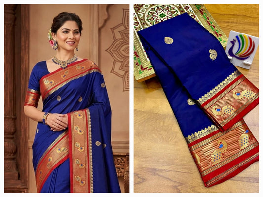 Peacock Paithani saree