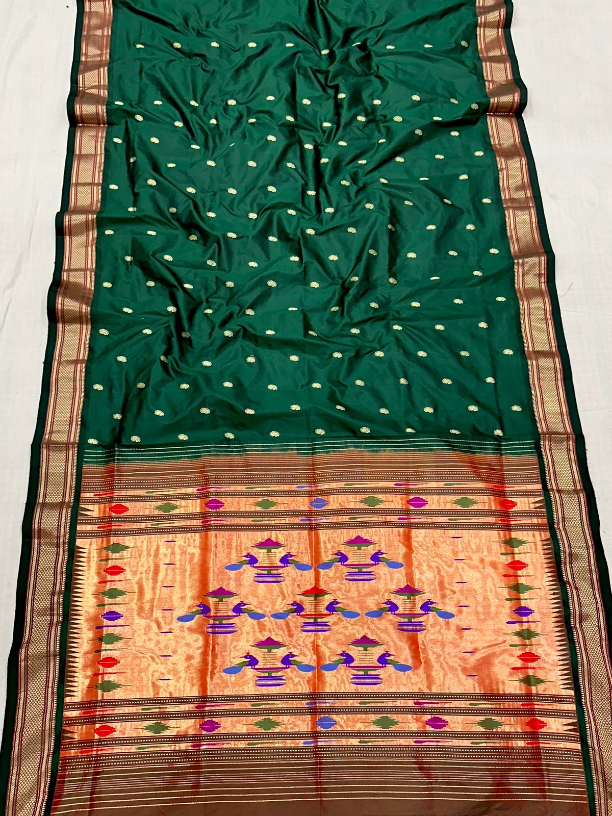 Handloom Double Pallu Paithani Saree