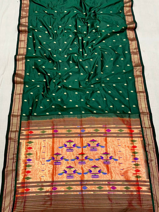 Handloom Double Pallu Paithani Saree