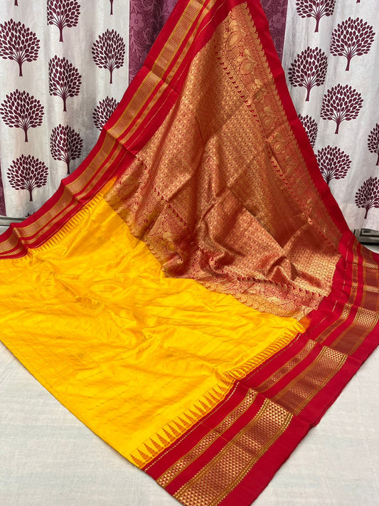 Pure Silk Checks Irkal Saree