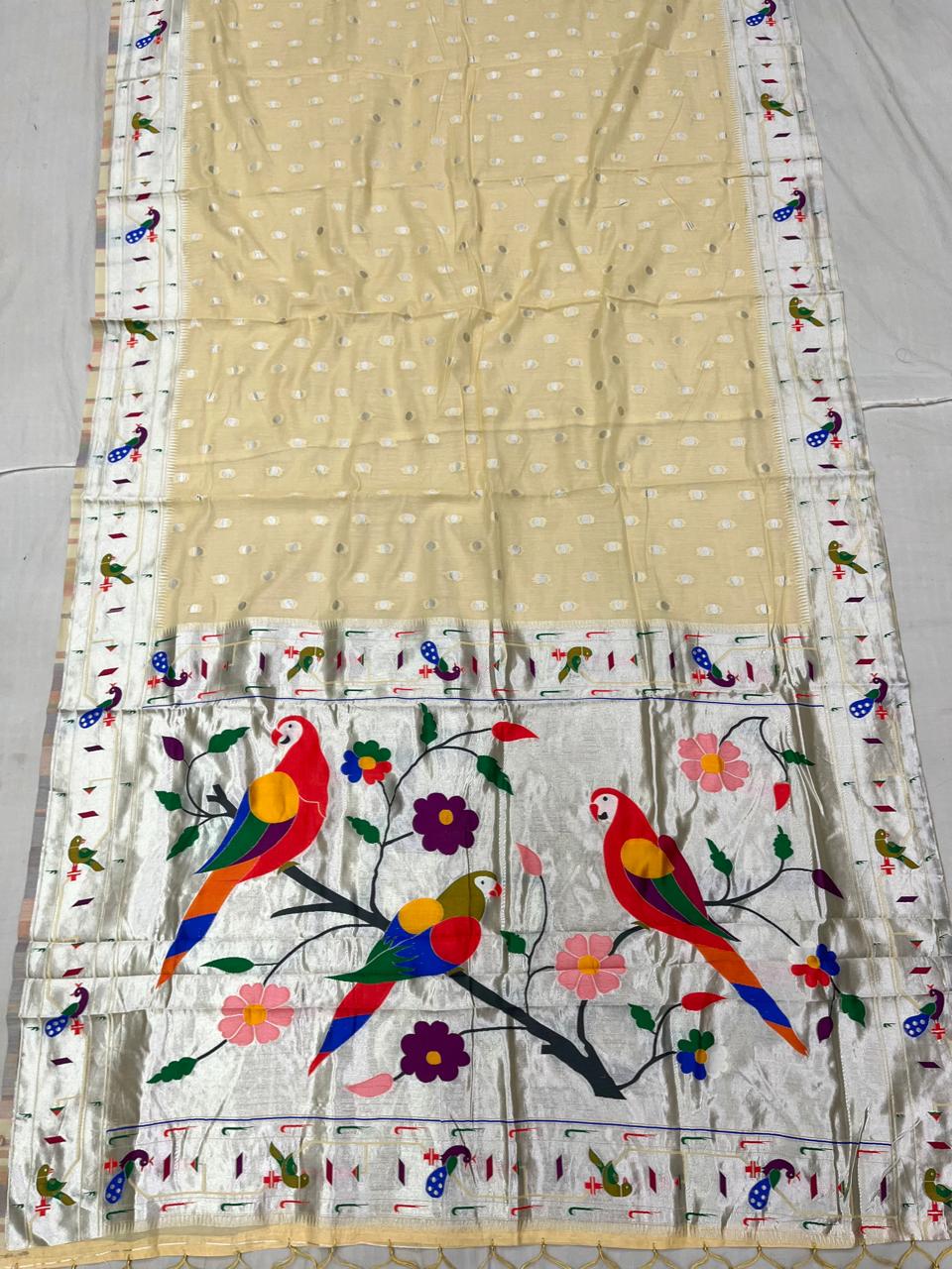 More Popat Cotton Paithani Saree