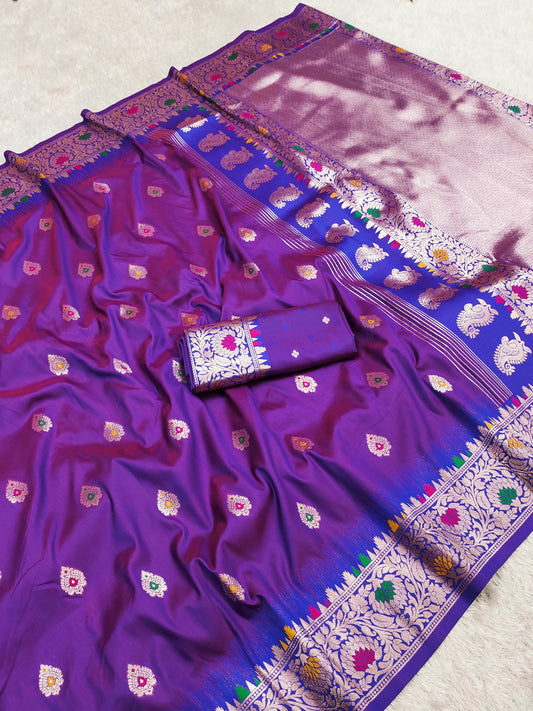 Tanishka Banarasi Soft Silk Saree