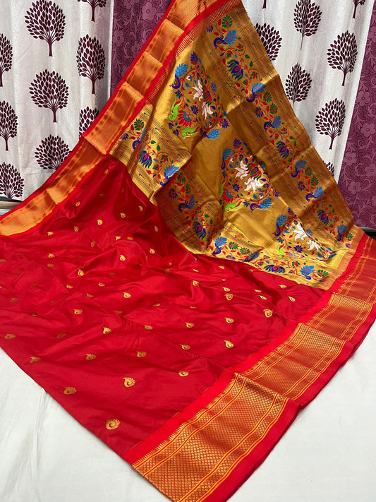 New Kadiyal Border Paithani Saree