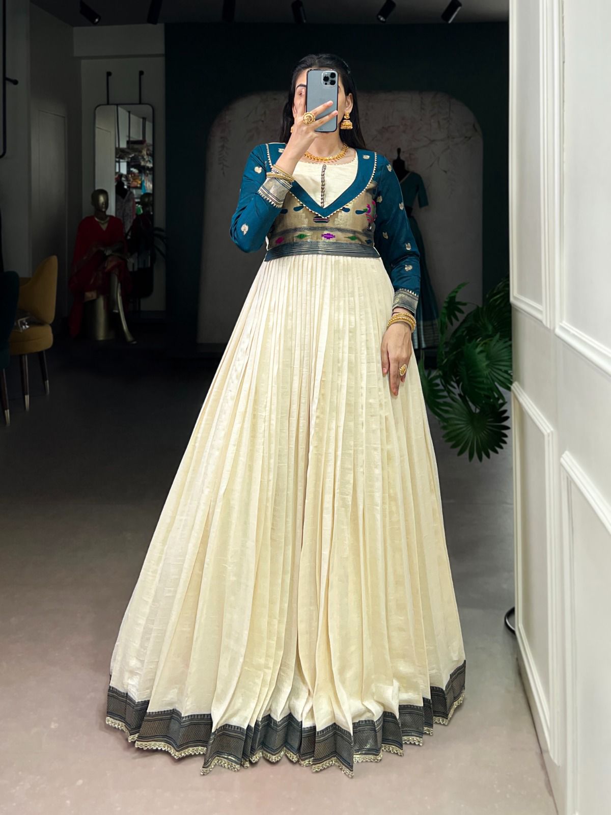 Paithani Long Dress