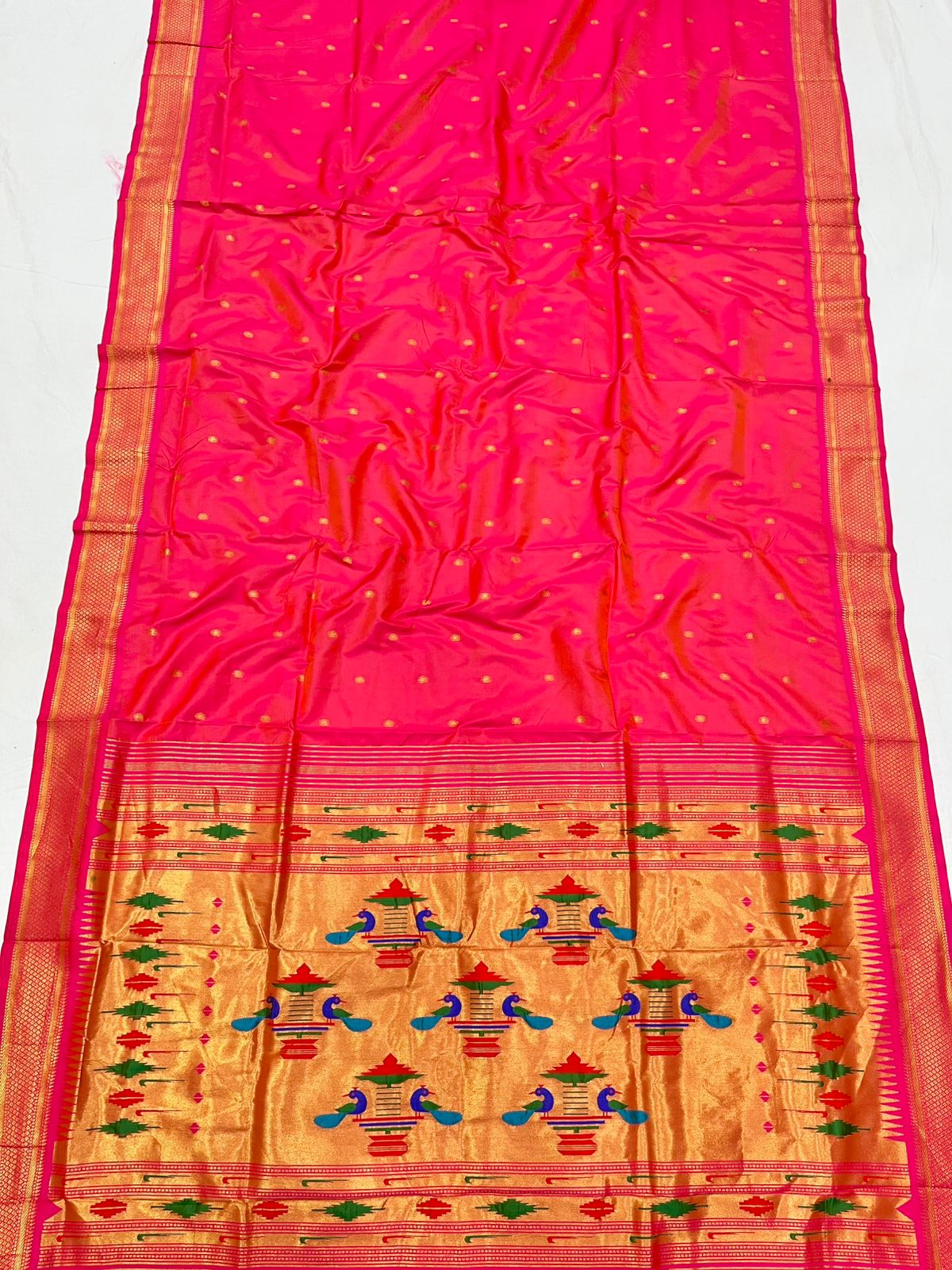 Double Pallu Saree Soft Silk
