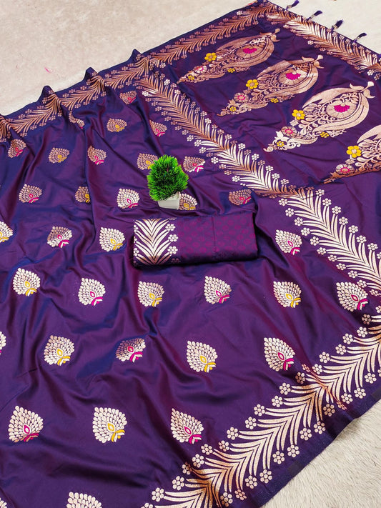 Kajal Soft Silk Banarasi Saree