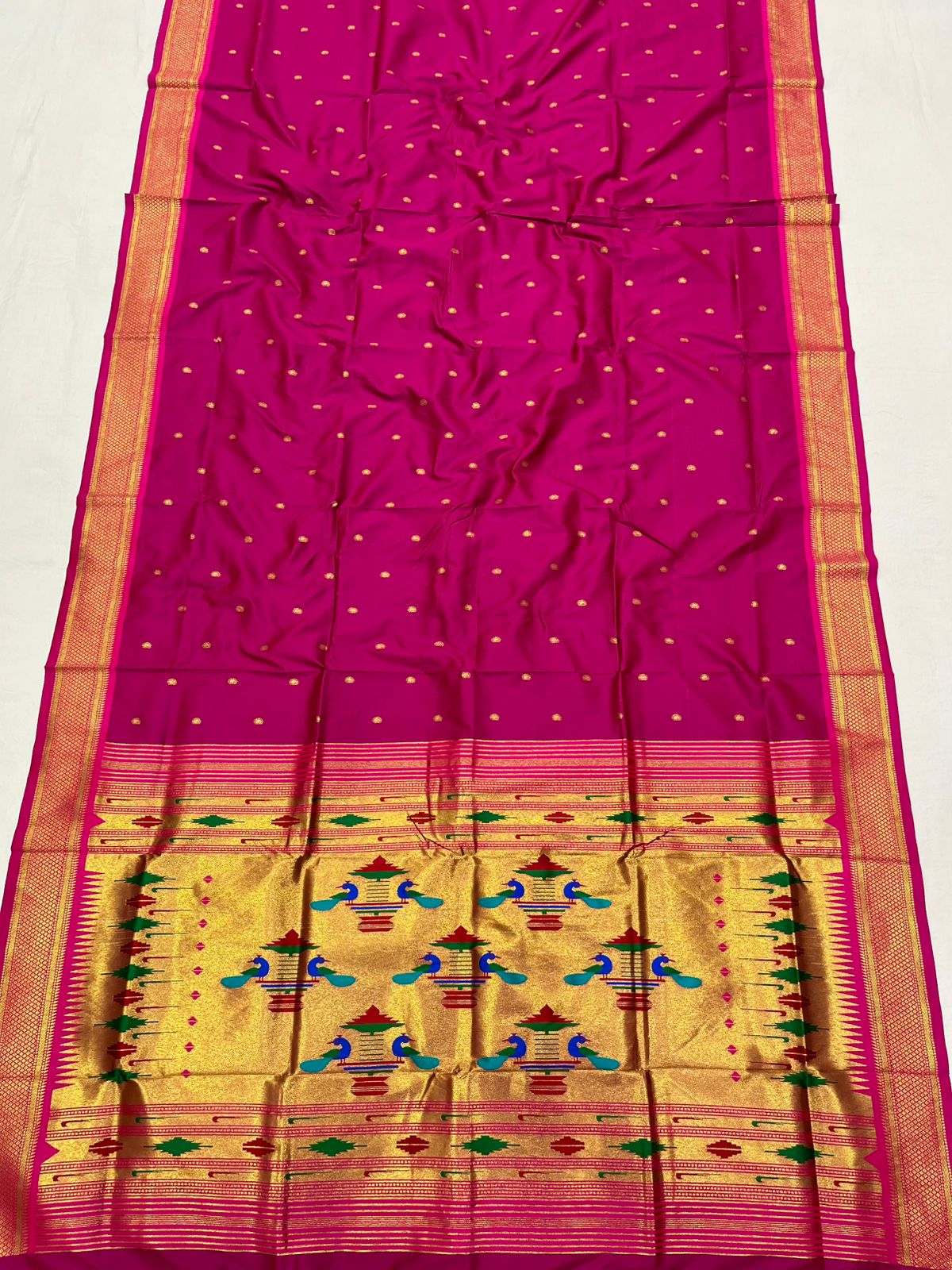 Double Pallu Saree Soft Silk
