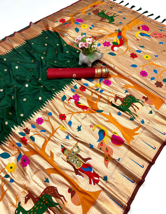 Krishna Paithani Saree
