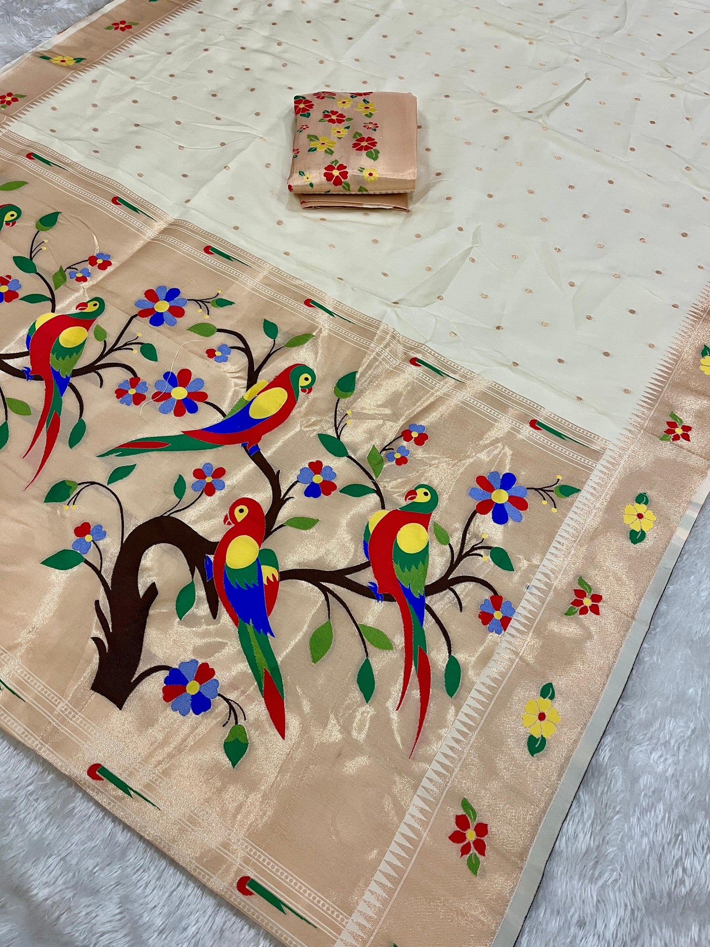 Kanchivaram Soft Silk Paithani Saree