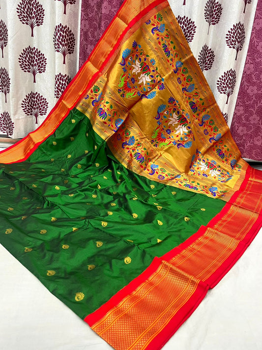New Kadiyal Border Paithani Saree