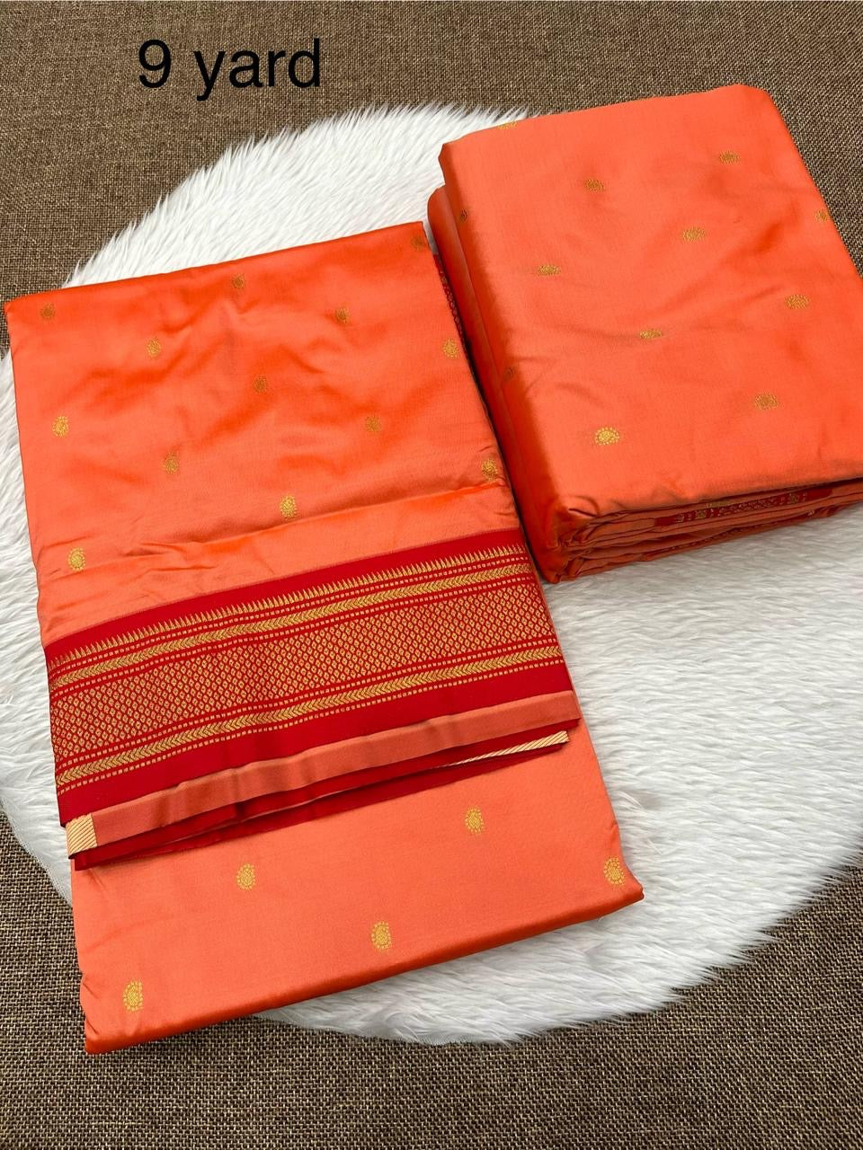 9 yard double pallu saree