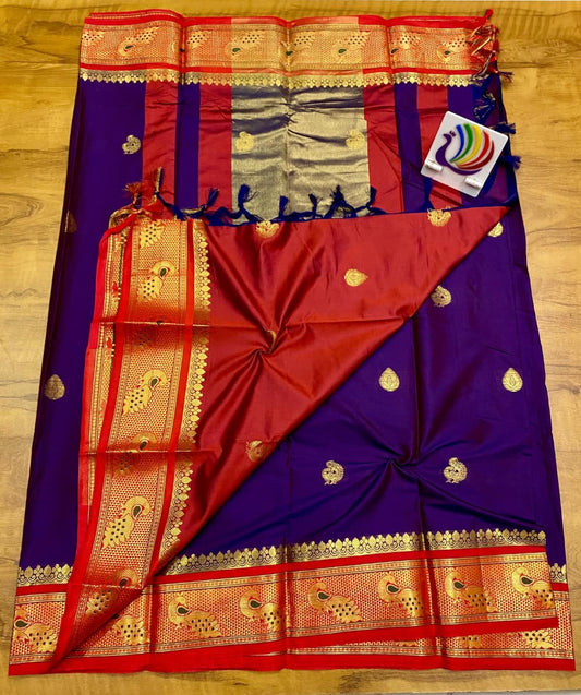 Peacock Paithani saree